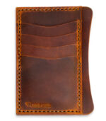 Maurice – Leather Unisex Card Holder Cognac | Rakish Angel