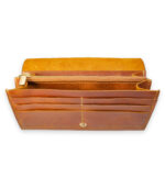 Madame Gilberte – Camel Women’s Leather Wallet inside detail