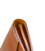 Madame Gilberte – Camel Women’s Leather Wallet edge detail